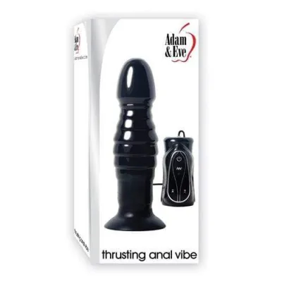 Adam and Eve Thrusting Anal Vibe Black