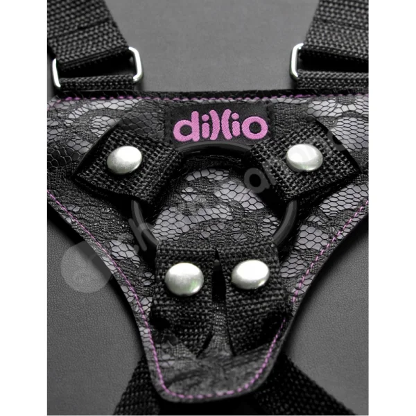 Dillio 6'' Pink Strap-on Suspender Harness Set