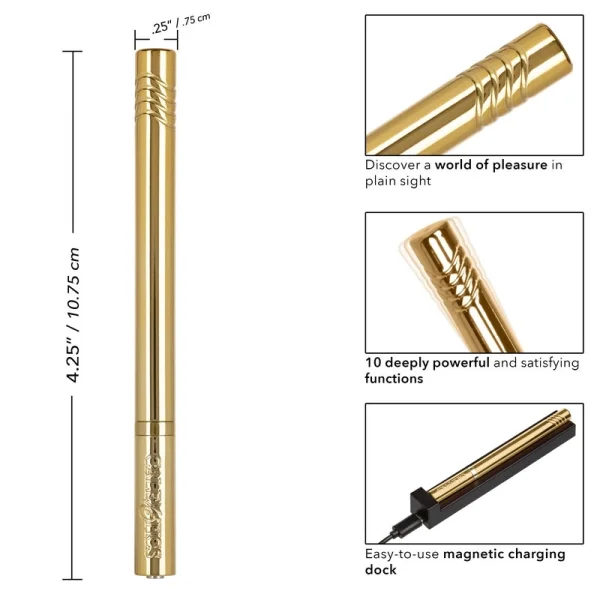 Calexotics Hidden Pleasures Discreet Bullet Vibe Gold