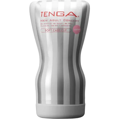 Tenga Soft Squeeze Tube Cup Masturbator Silver White