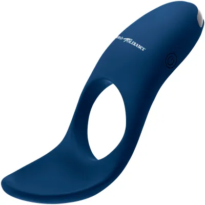 Zero Tolerance Cup Em Vibrating Waterproof Rechargeable Silicone Cock Ring Blue