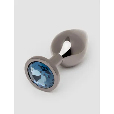 Lovehoney Gunmetal Jeweled Metal Medium Butt Plug 3 Inch