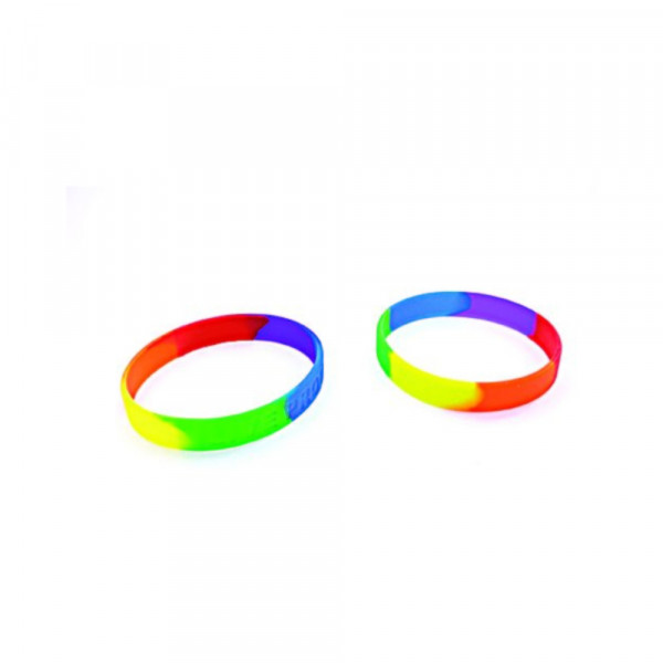 Gaysentials Rainbow Silicone Bracelet Set