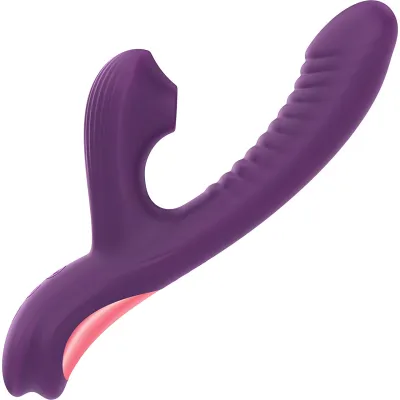 Tracy s Dog Beta Rabbit 3 in 1 Sucking Swinging Vibrating Rechargeable Silicone Rabbit Vibrator