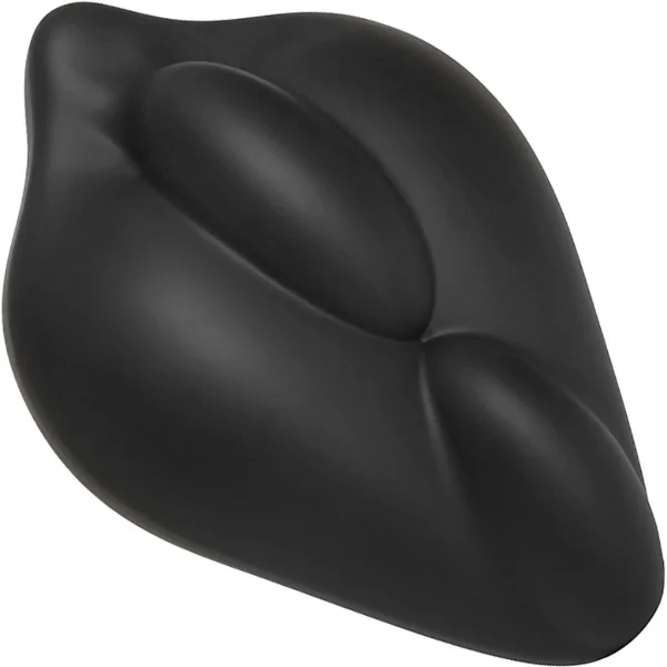 Bumpher Soft Silicone Dildo Base for Harness Play - Black