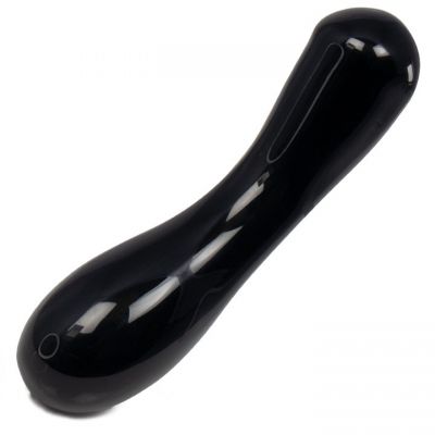 Glacier Glass Black G Spot Dildo 6 5 Inch