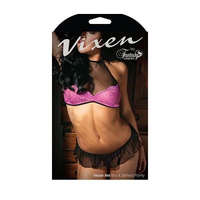 Vixen Tease Me Bra Skirted Panty