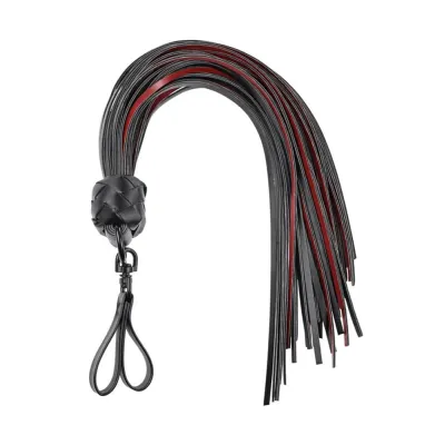 Saffron Finger Flogger Black red