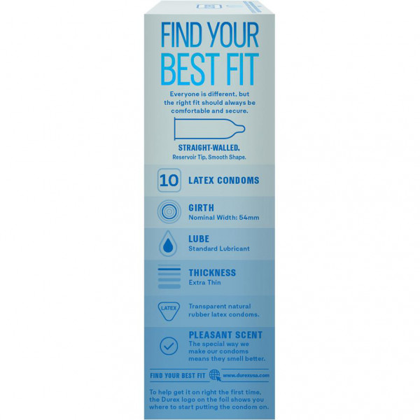 Durex Air Extra Thin Transparent Latex Condoms — image 3 of 19