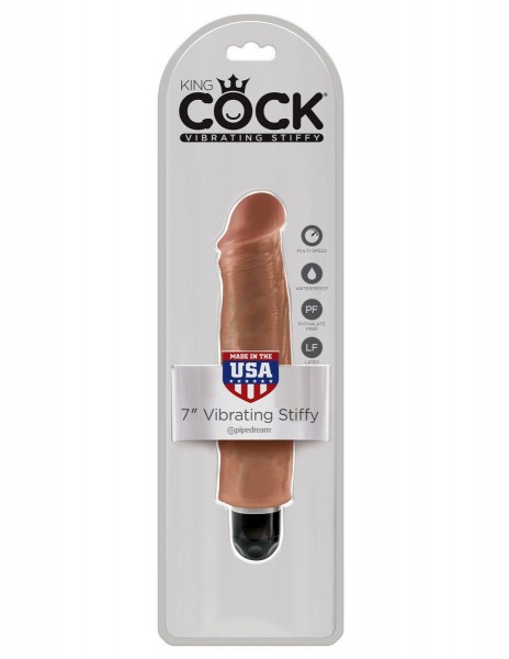 King Cock 7 in. Vibrating Stiffy