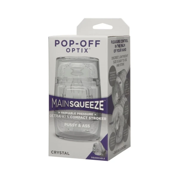 Main Squeeze Pop-off Optix Pussy & Ass Clear