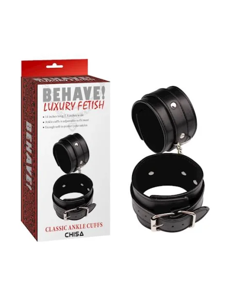 Classic Ankle Cuffs - Black