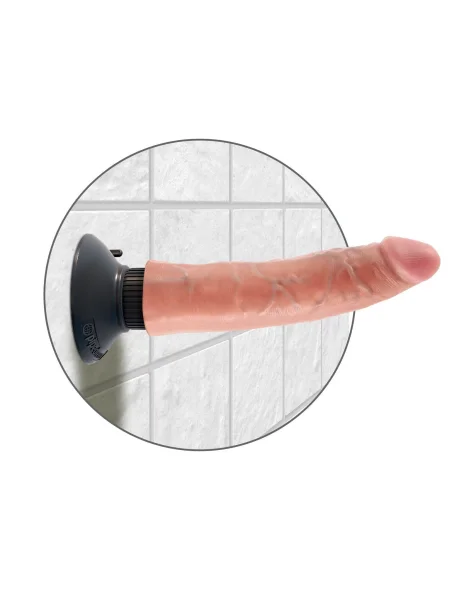 King Cock 8-Inch Vibrating Cock - Light