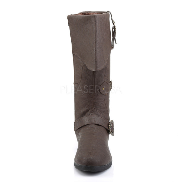 CARRIBEAN-299 - Cuffed Knee Boot W/ Octopus Buckles & Inner Side Zip — image 6 of 8