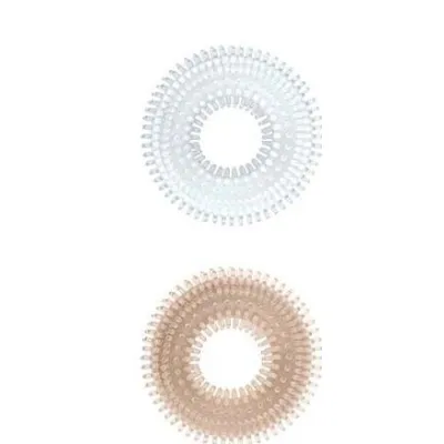 Mack Tuff Ribbed Cock Rings Clear Smoke 2 Pack