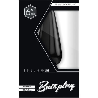 Bottom Line 6 Butt Plug Model 1 Rubber
