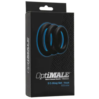 OptiMale C Ring Kit Thick Black