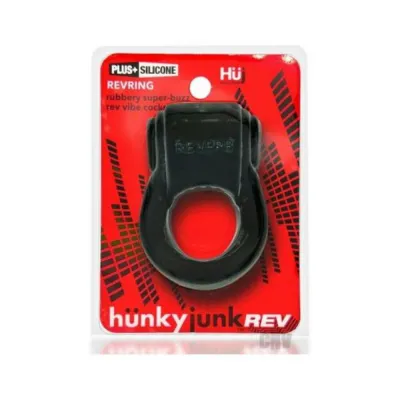 Cock Rings Hunkyjunk Revring Cockring With Bullet Vibrator Tar Ice