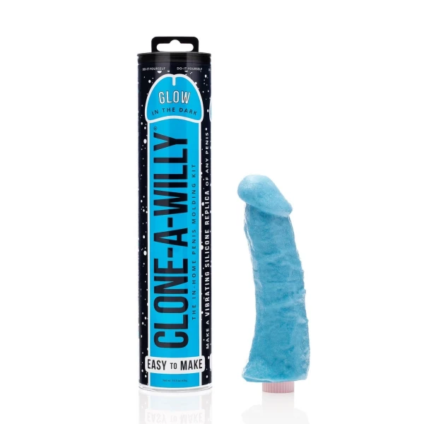 Empire Labs Vibrating Clone A Willy Glow In The Dark Blue