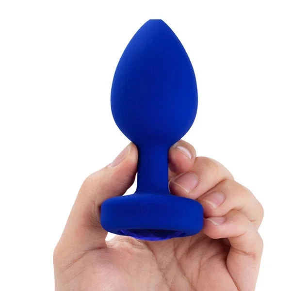 b-Vibe Vibrating Jewel Plug L/Xl Navy
