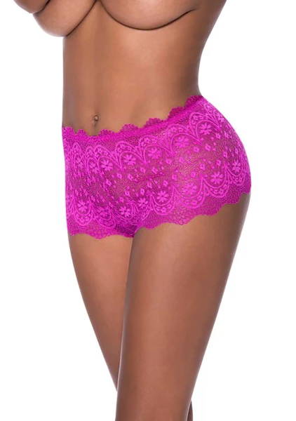 Split Crotch Lace Boy Short