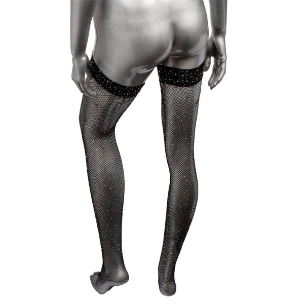 Radiance Plus Size Thigh High Stockings By CalExotics