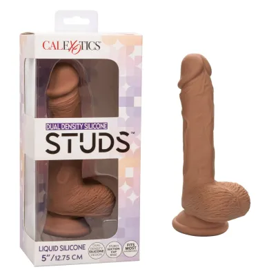 Dual Density Silicone Studs 5 Inch Brown