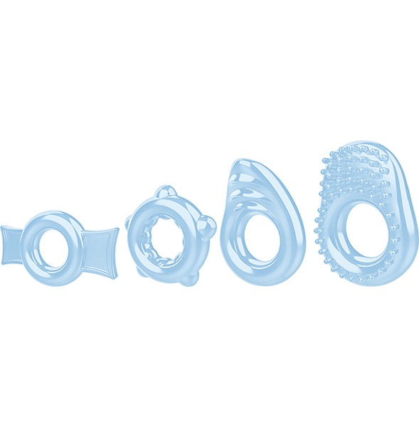 Ring A Ding Ding Cock Rings Set x4