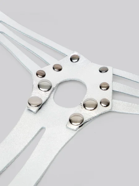 DOMINIX Deluxe Leather Strap-On Harness