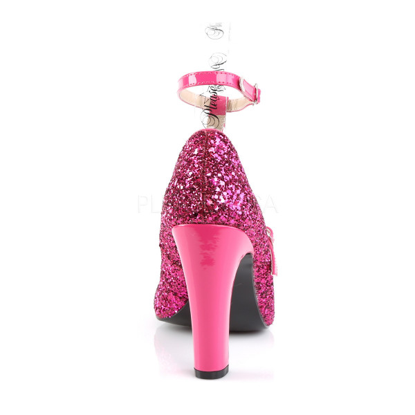 4 inches Heel, 1 1/2 inches PF Round Toe Pump W/ Glitters — image 12 of 20