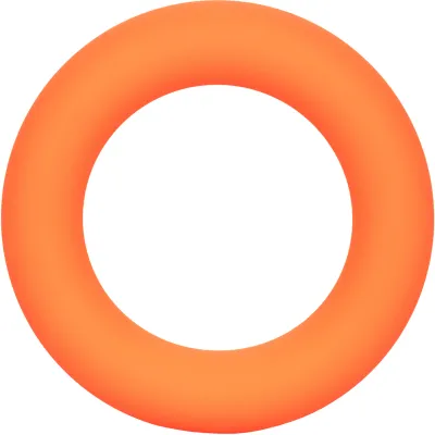 Link Up Ultra Soft Verge Silicone Cock Ring By CalExotics Orange