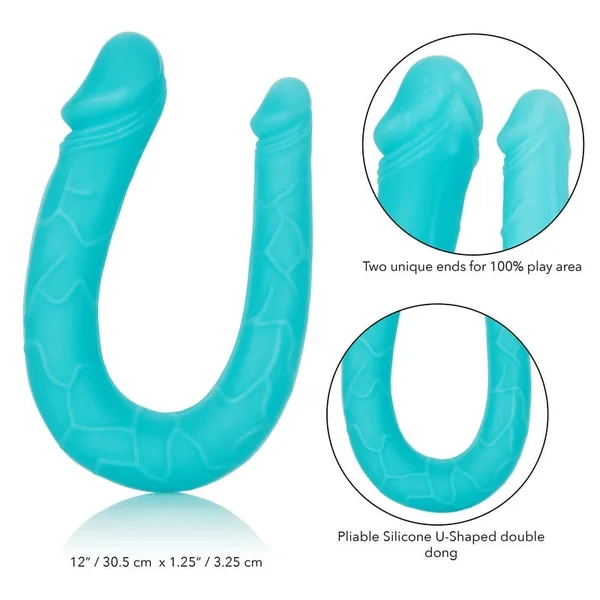 Silicone AC/DC Double Dong by CalExotics - Pink — image 24 of 25