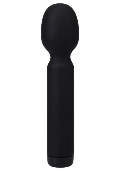 In A Bag Silicone Rechargeable Wand Massager By Doc Johnson - Black