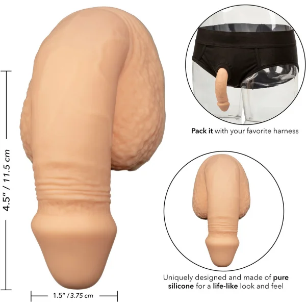 Packer Gear Silicone Packing Penis 5'' / 12.75 cm  By CalExotics - Vanilla