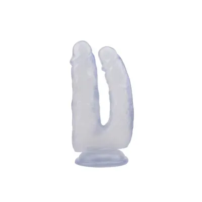 Double D Suction Cup Dong 6 3 Inch Clear 6 3 Inch