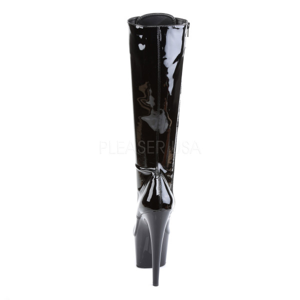 ADORE-2023 - 7" Lace-Up Stretch PF Knee Boot, Side Zip