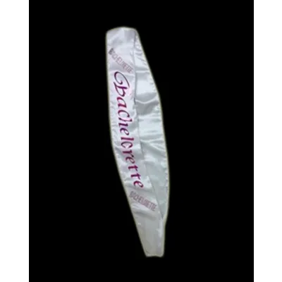 Bachelorette Sash White