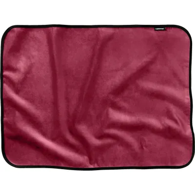 Fascinator Mini Throw Moisture Proof Sensual Blanket Microvelvet Merlot 36 x 26