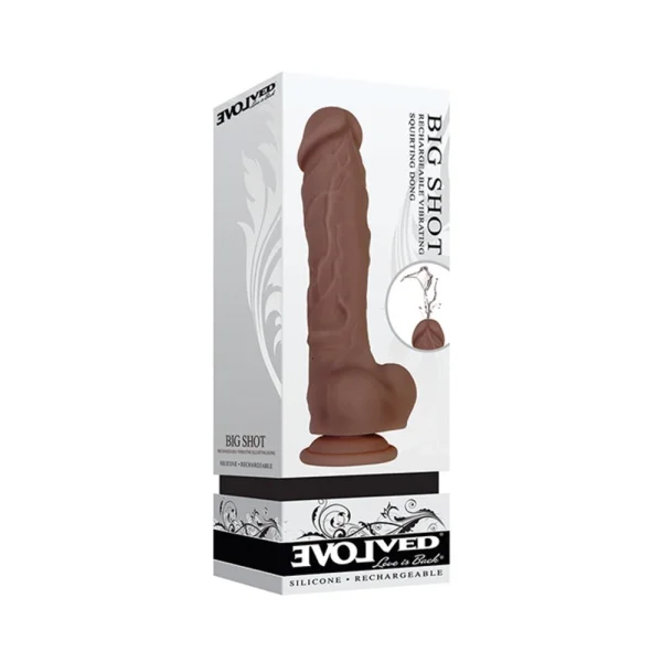 Evolved Big Shot 8-inch Rechargeable Silicone Dark — image 9 of 9