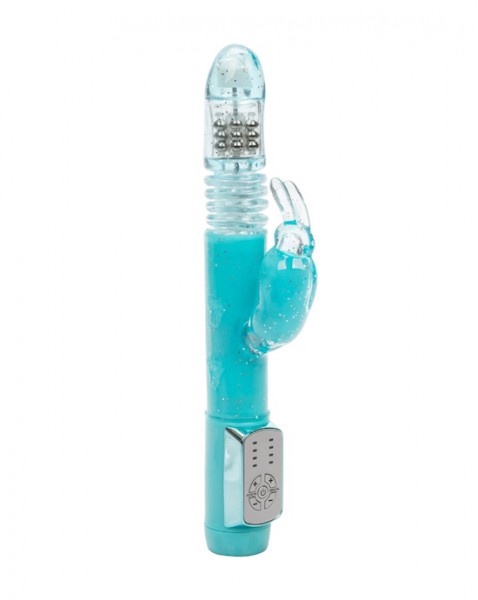 Dazzle Xtreme Thruster - Rabbit Vibrator - Turquoise