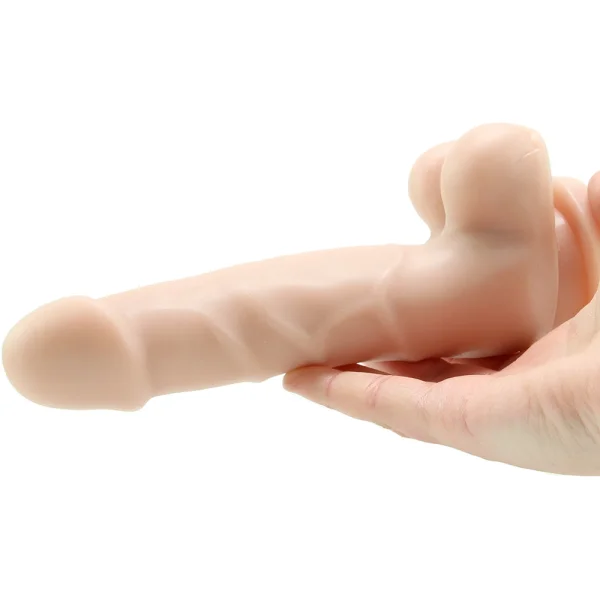 Dr. Skin Basic 7 Inch Realistic Dildo With Balls & Suction Cup by Blush - Vanilla