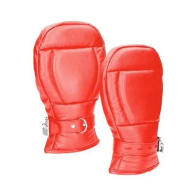 Puppy Play Neoprene Dog Mitts Red