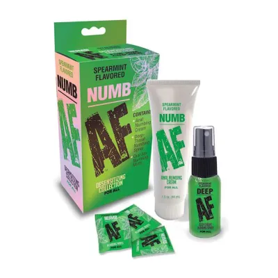 Numb Af Kit Gel Spray And Mints Spearmint
