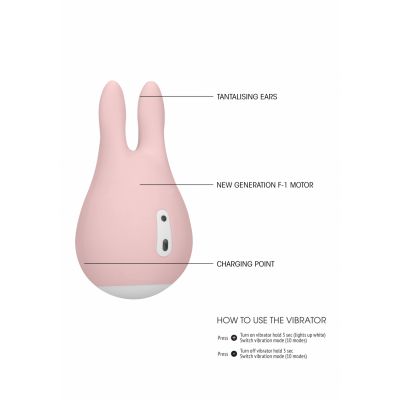 Clitoral Stimulator Sugar Bunny Pink Best Silicone Vibrator