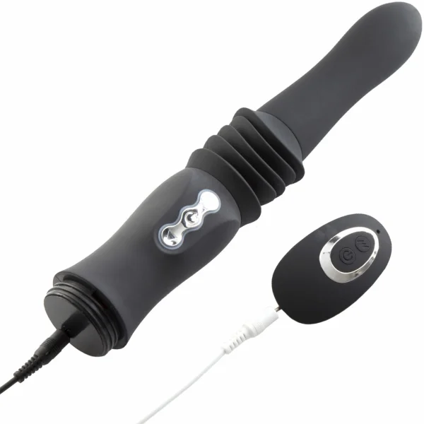 Maia Max Silicone Vibrating, Thrusting Dildo with Suction Cup & Remote Control
