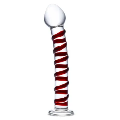 Glas 8 inch Mr Swirly Glass Dildo