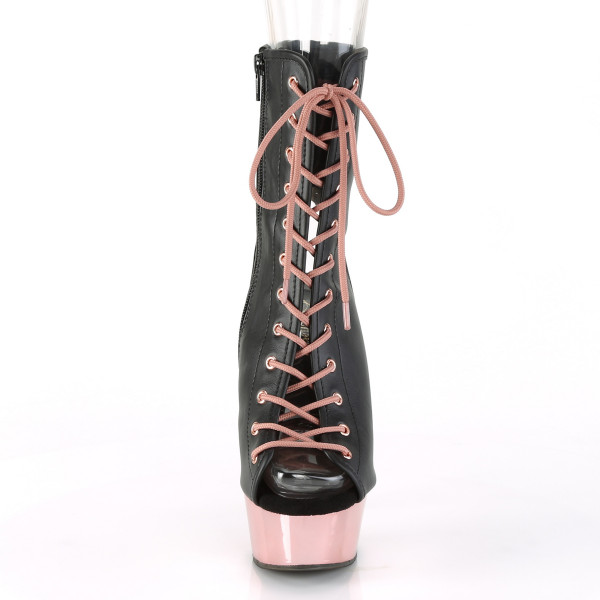 *6 inches Heel, 1 3/4 inches PF Open Toe/Heel Ankle Boot, Side Zip — image 18 of 25