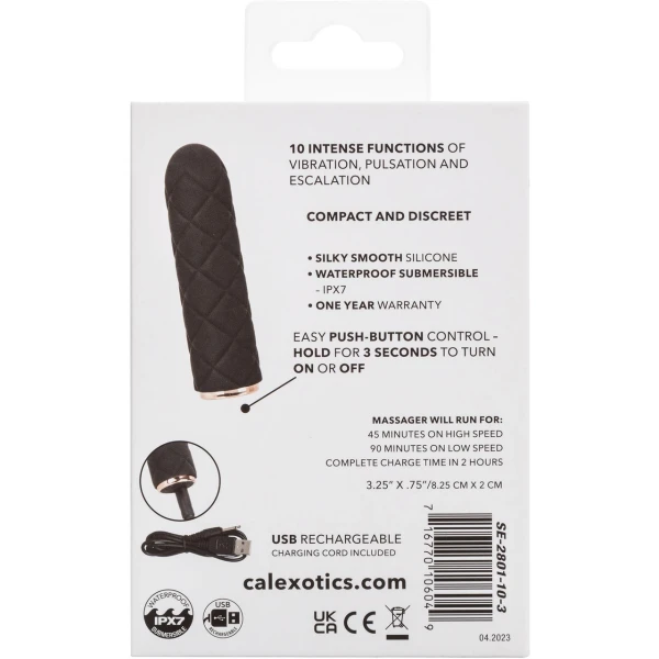 Raven Quilted Seducer Bullet Vibe