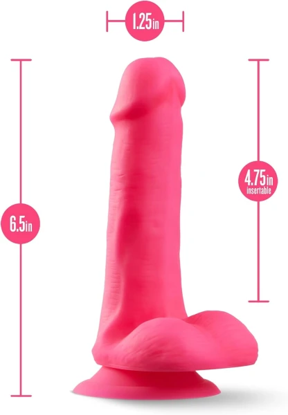 Blush - Neo Elite - 6" Silicone Dual Density Cock w Balls — image 4 of 5