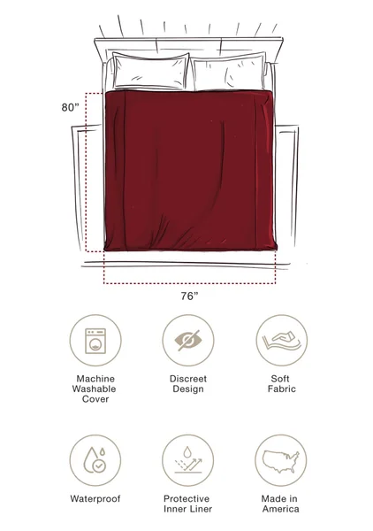 Fascinator King Size Lush Throw Moisture-Proof Sensual Blanket - Velvish Merlot 76" x 80" — image 17 of 25